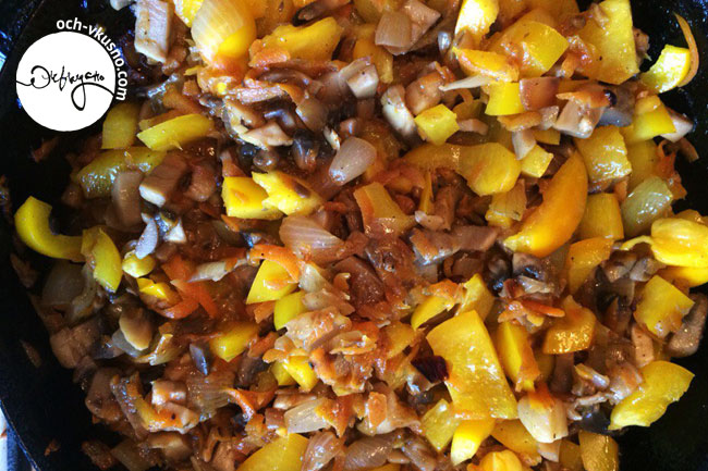 Лазанья с начинкой из чечевицы